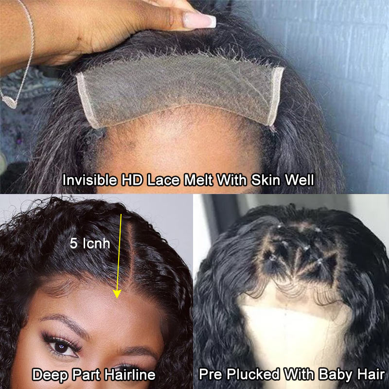 5x5 HD Precut Glueless Wigs on the Go 200-250% Density