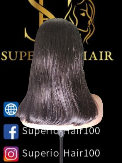 13x6 BOB Transparent Wigs 180% density