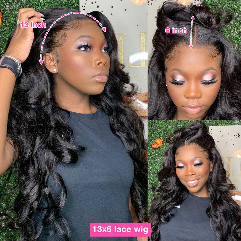 13x6 HD Lace Frontal Wigs 210% Density